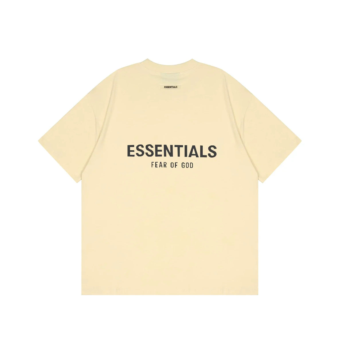 FOG double-line ESSENTIALS short-sleeved T-shirt men European and American couples trendy brand round neck loose cleanfit half-sleeved women (14)