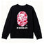 BAPE Style "BY BATHING APE" Camo Ape Head Long-Sleeve Tee - Black/Pink