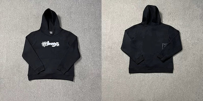 ADWYSD Script Logo Hoodie - Black / White Hover Image