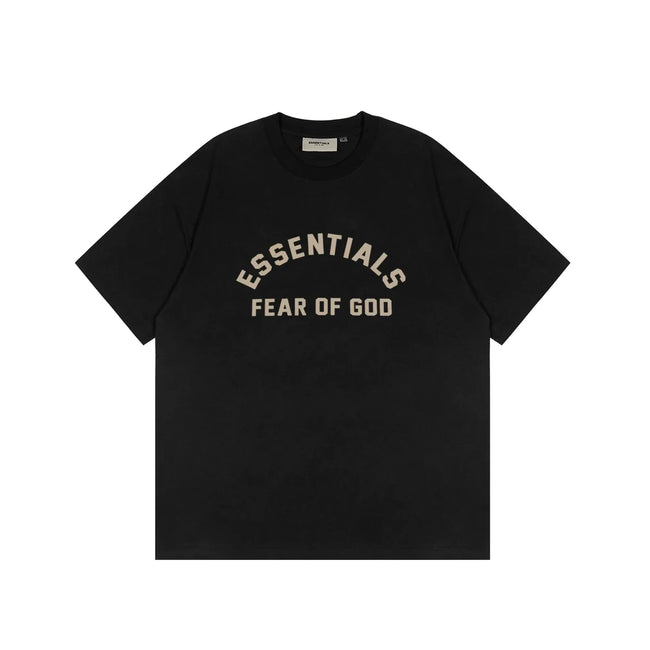 FOG double-line ESSENTIALS short-sleeved T-shirt men European and American couples trendy brand round neck loose cleanfit half-sleeved women (27) Hover Image
