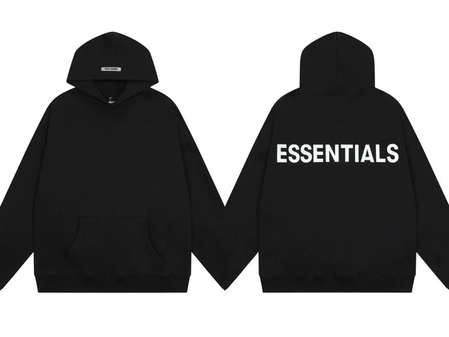 FOG double line heavyweight high street trendy brand hooded sweatshirt with plush loose sweatshirt jacket suitable for men and women, youthful and popular style (20) Hover Image