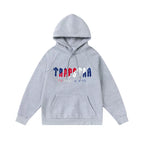 Trapstar autumn and winter casual sports suit hooded sweatshirt pants pullover simple letter drawstring top pants (6)