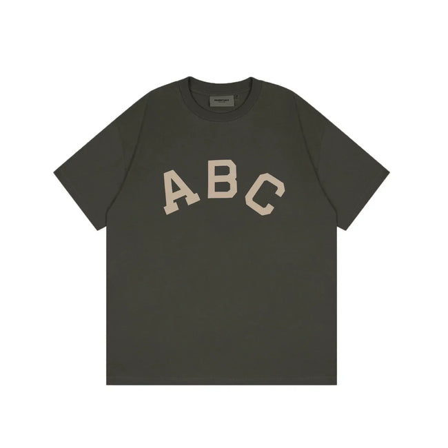 FOG double-line ESSENTIALS short-sleeved T-shirt men European and American couples trendy brand round neck loose cleanfit half-sleeved women (23) Hover Image