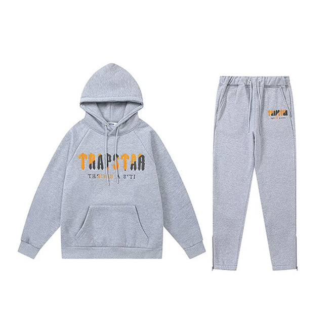 Trapstar It's A Secret Orange Grey Tracksuit Hover Image