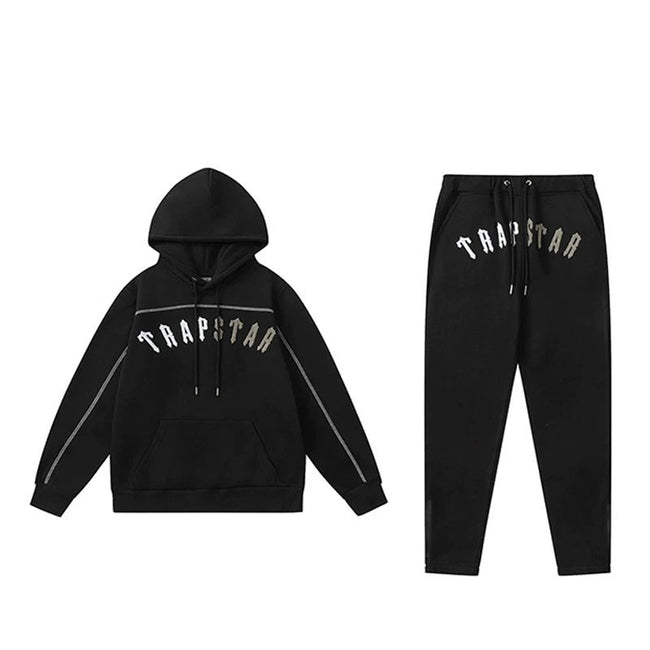 Trapstar Arc Logo Vintage Black Tracksuit Hover Image